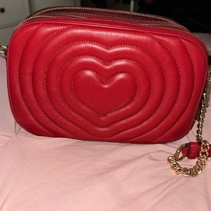 Red Coach Heart cross body. Like new.